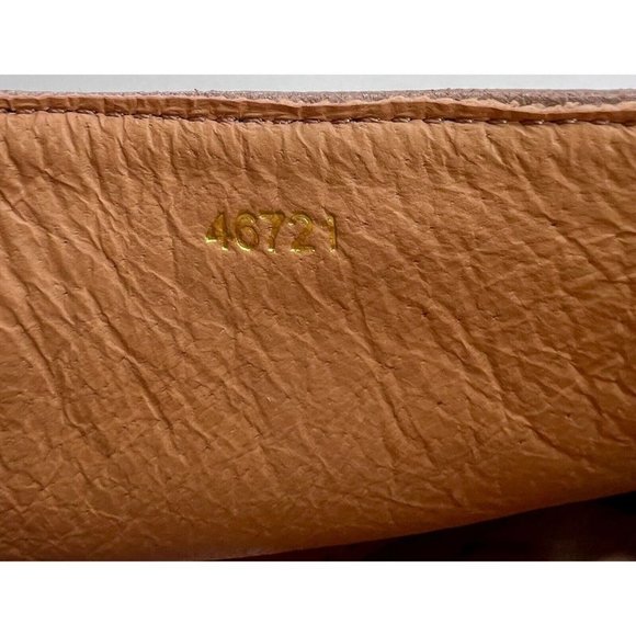 Garnet Hill Madelyn Wedge Women's 6 Italian Leather Zip Peep Toe Mushroom Brown - Picture 6 of 8